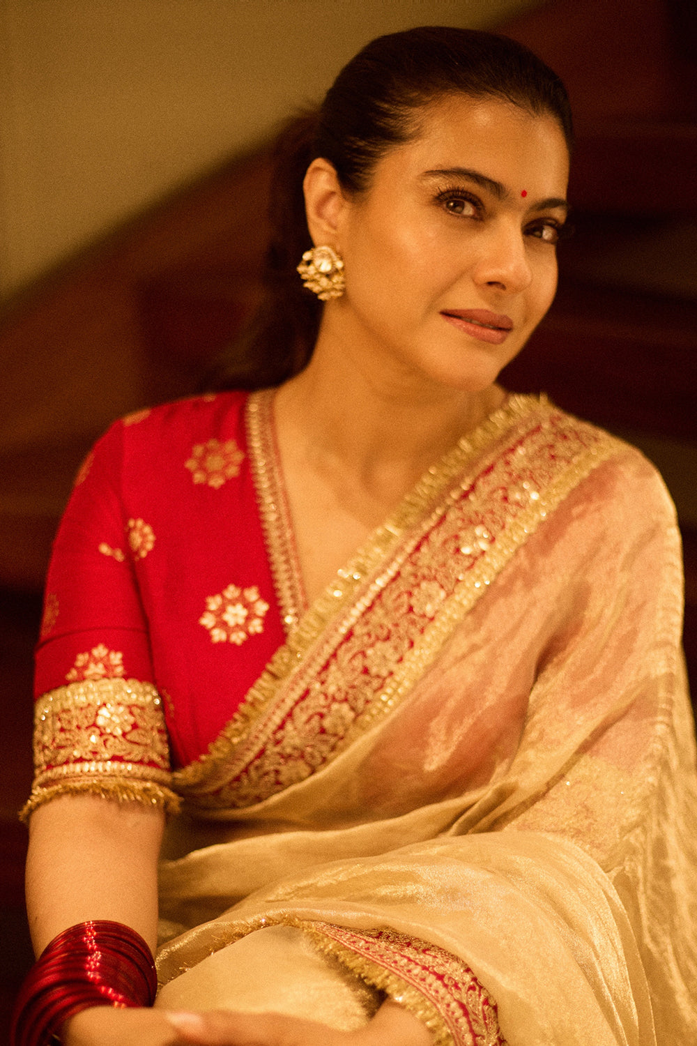 Kajol in Farida Saree Set