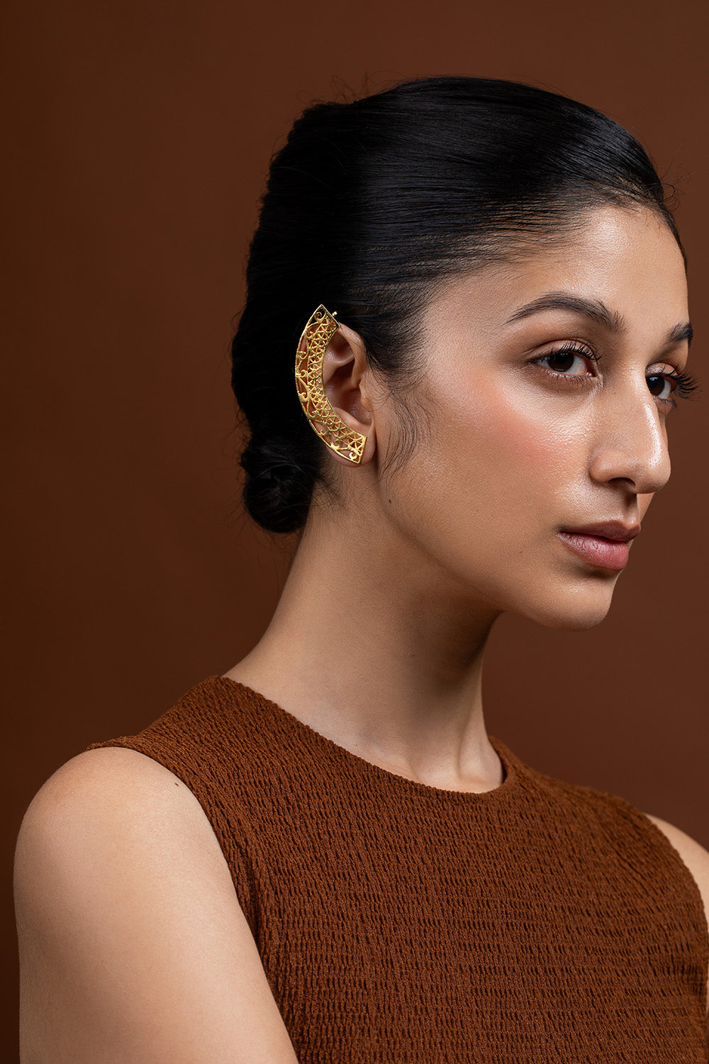 Kalchakra Lattice Ear Cuff