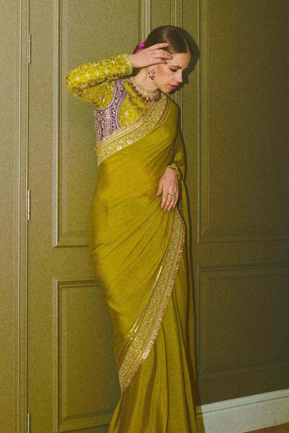 Kalki Koechlin in Nizaam Saree Set