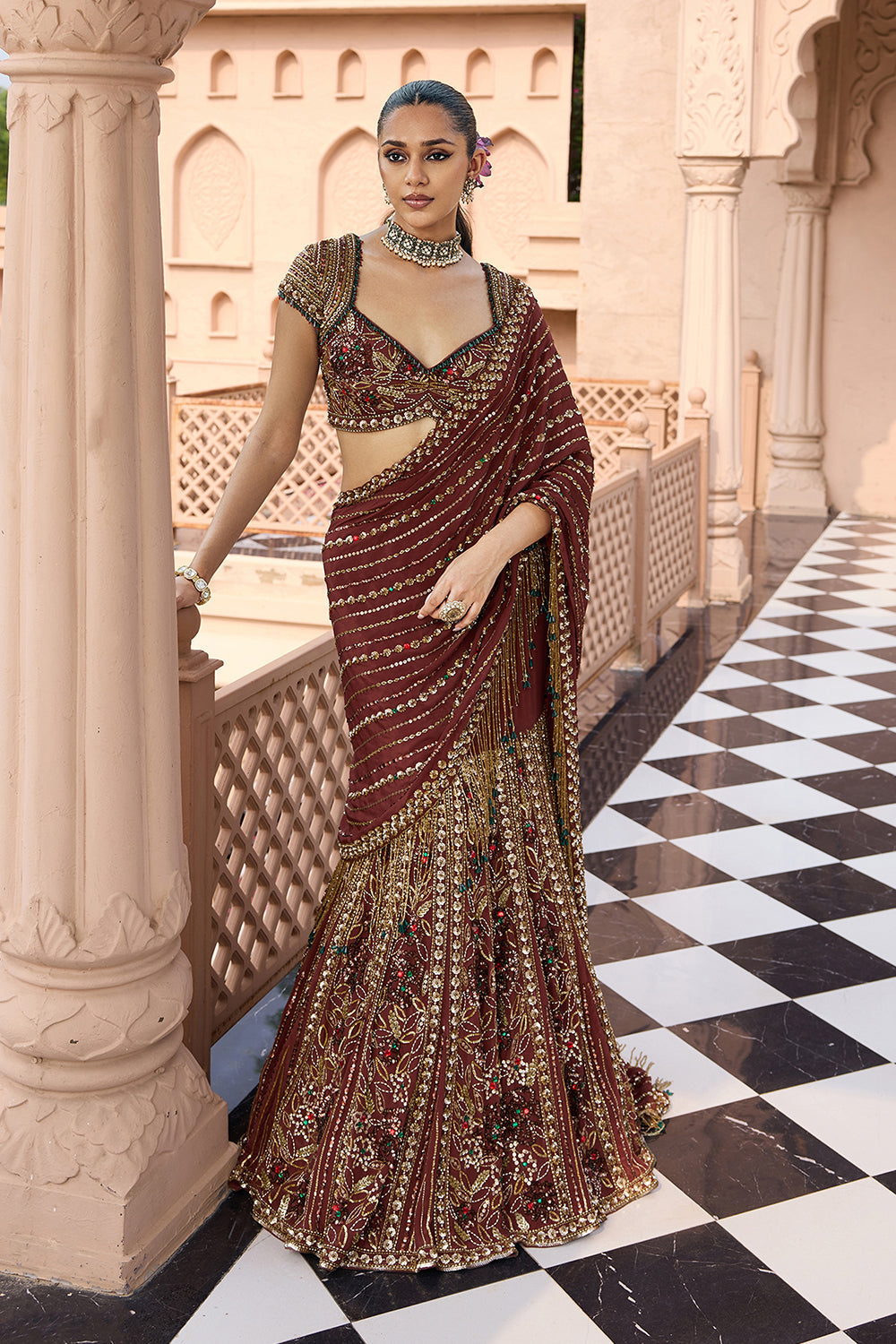 Kanak Padma Saree Lehenga