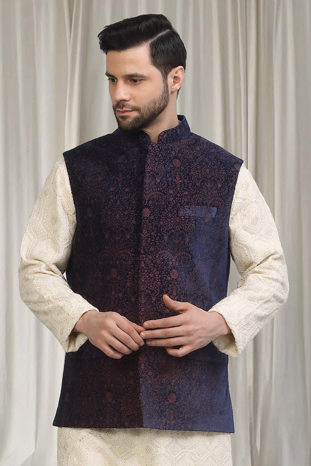 Khaas Intricate Embroidered Velvet Bandi Only