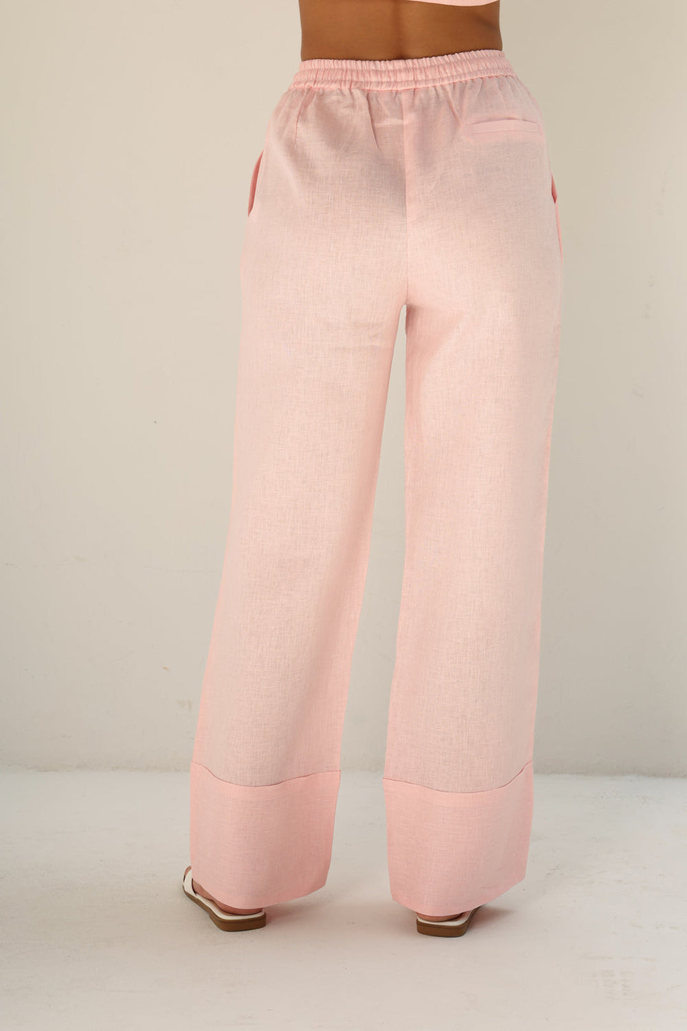 Khushboo & Pankaj Blush Pink Linen Relaxed Co-Ord Set