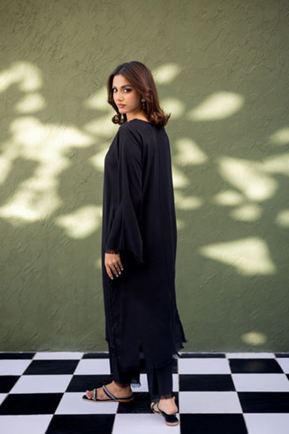 Khushboo & Pankaj Noir Ease Black Kurta Set