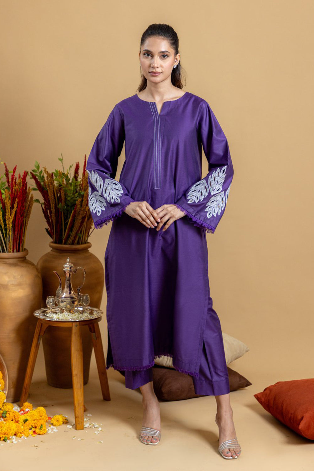 Khushboo & Pankaj Royal Iris Embroidered Kurta Set