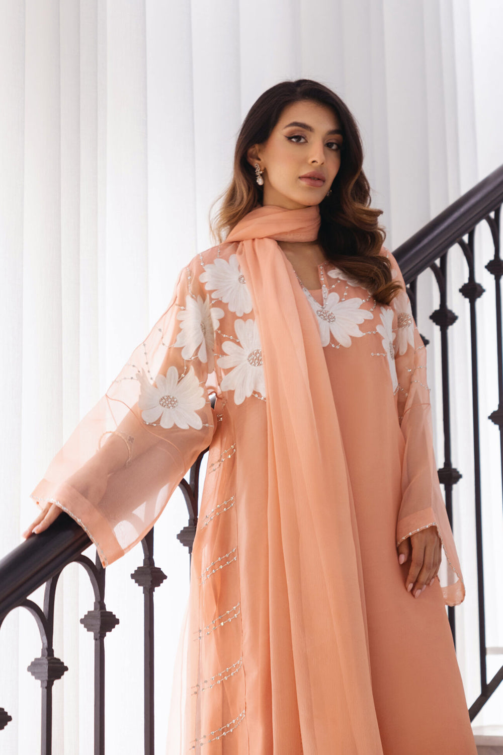 Khushboo & Pankaj Women Organza Embroidered Suit Set