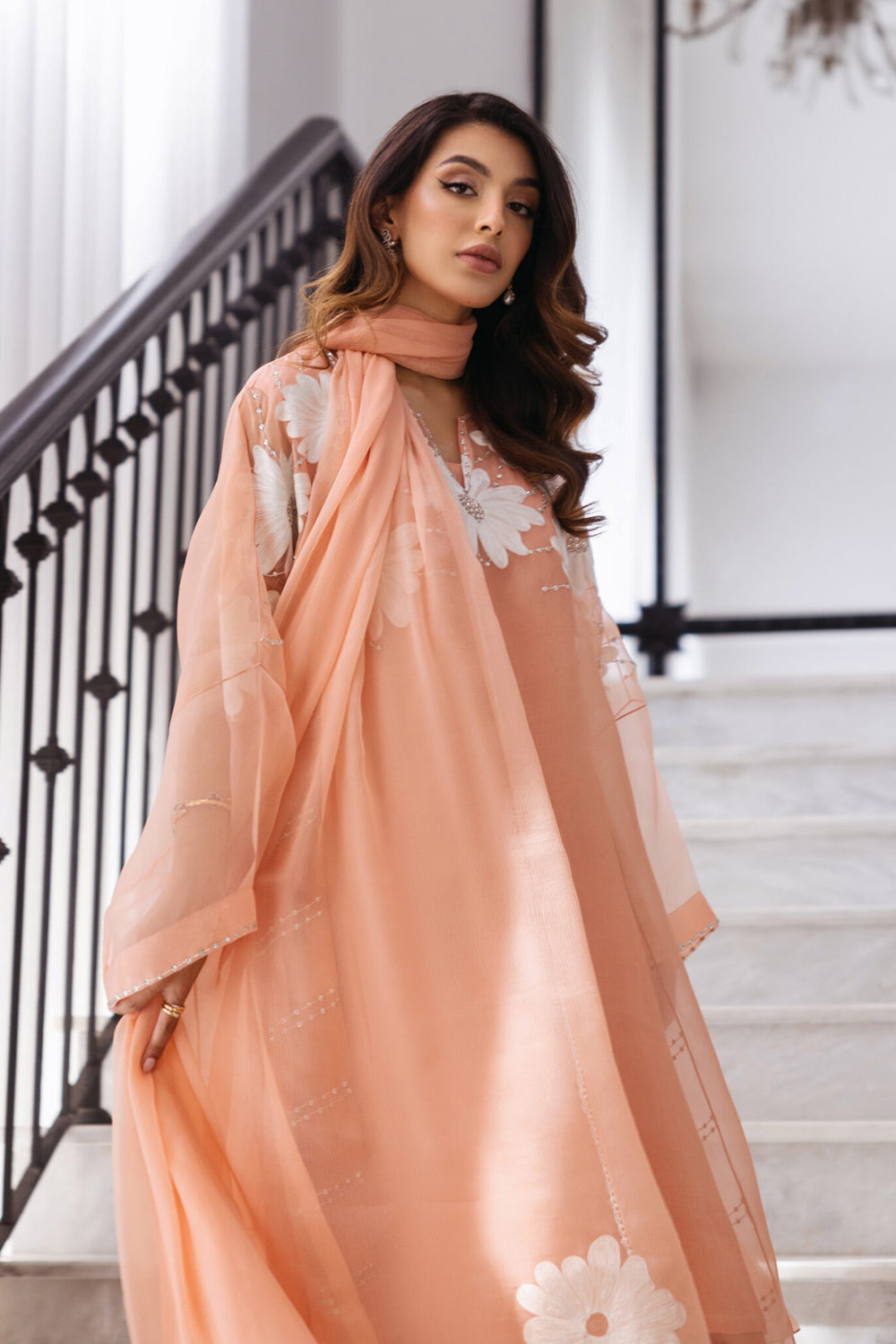 Khushboo & Pankaj Women Organza Embroidered Suit Set