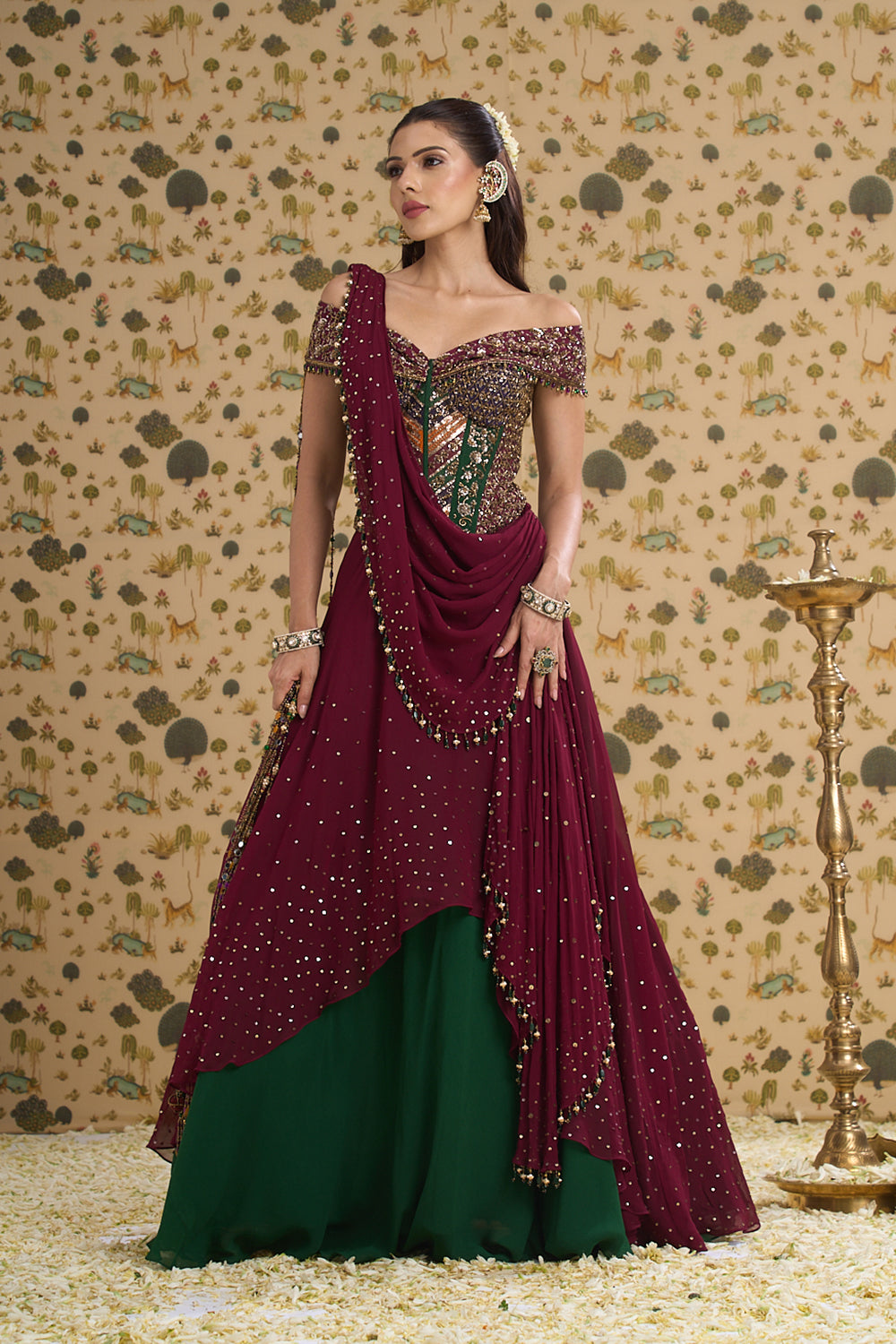 Latika Corset Lehenga