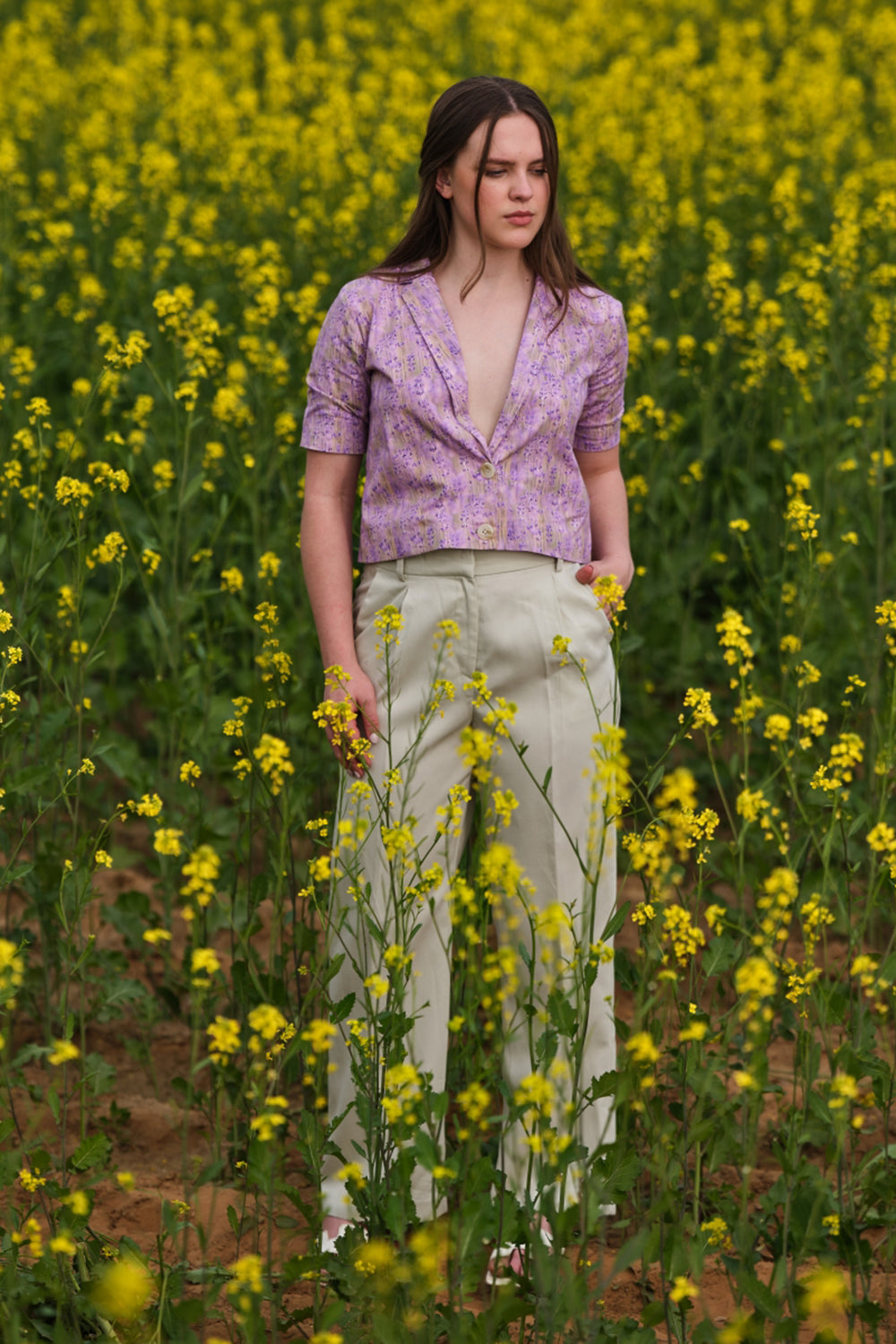 Lavender Short Blazer