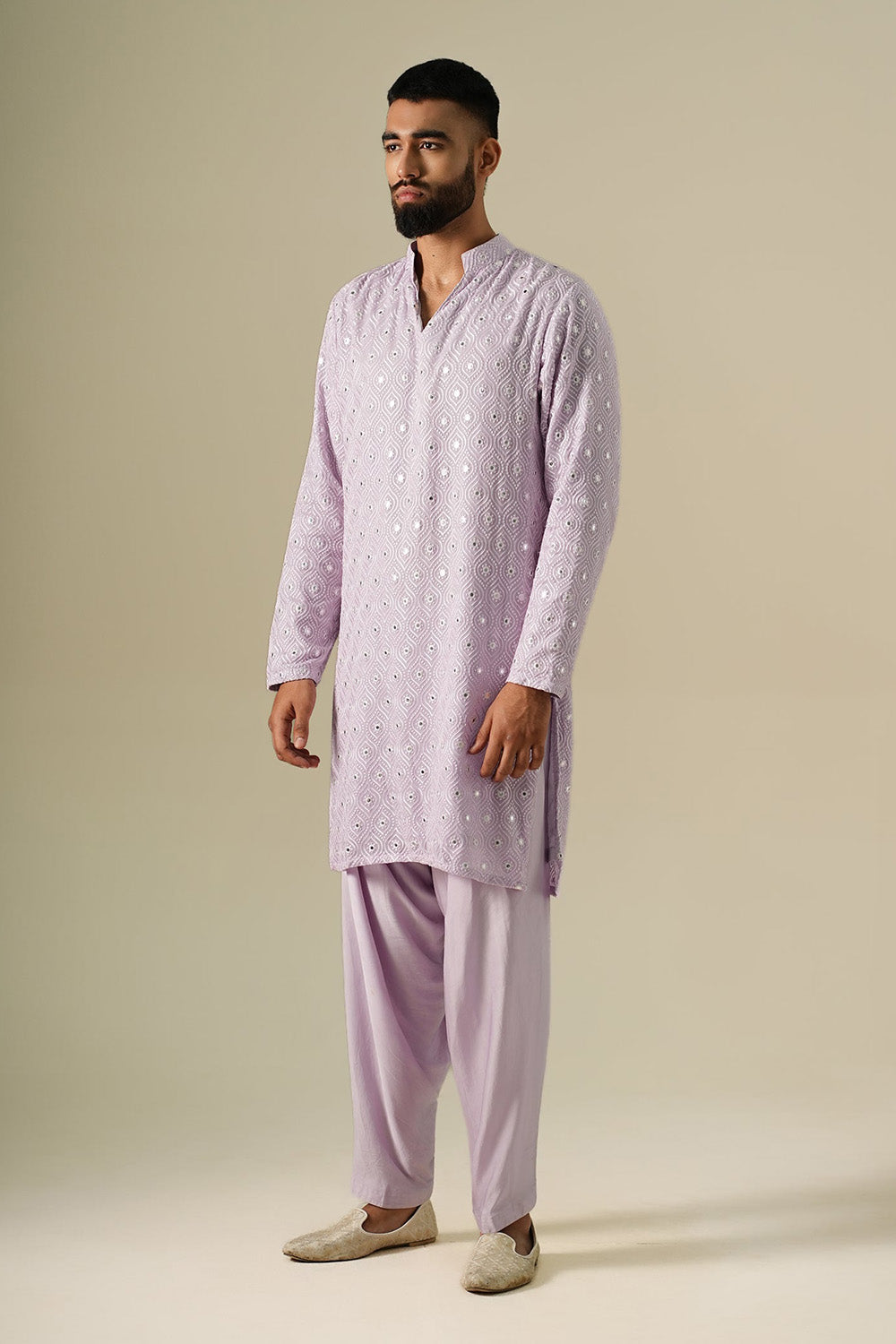 Lavender Taara Kurta Set