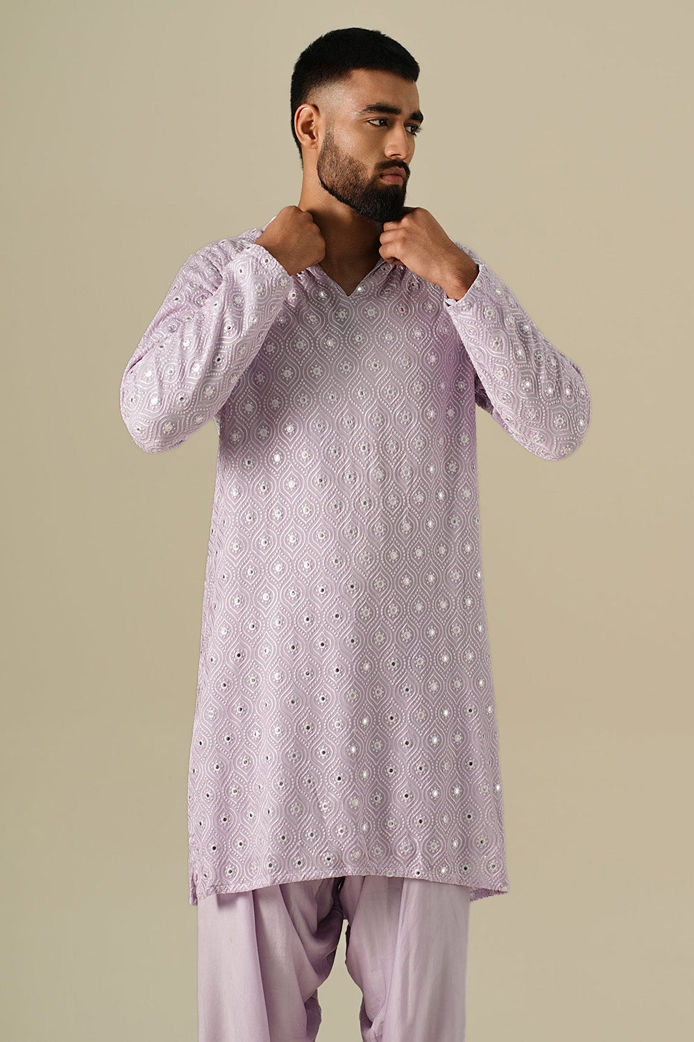 Lavender Taara Kurta Set
