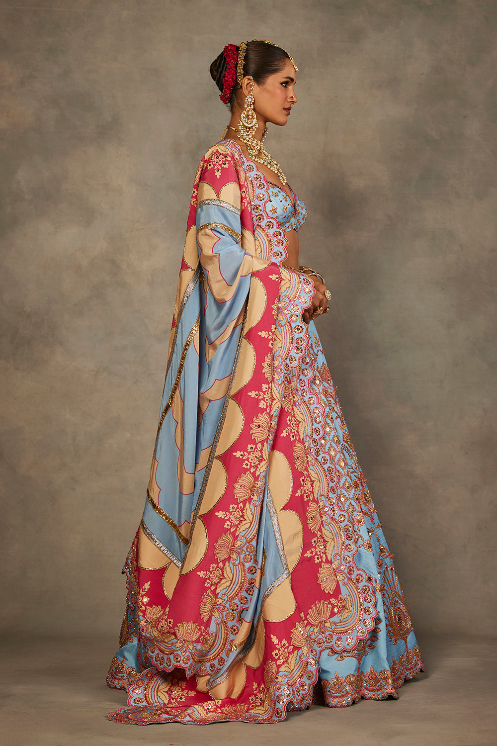 Light Blue Lehenga Set