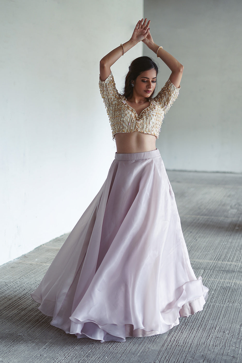 Lilac Lehenga Set