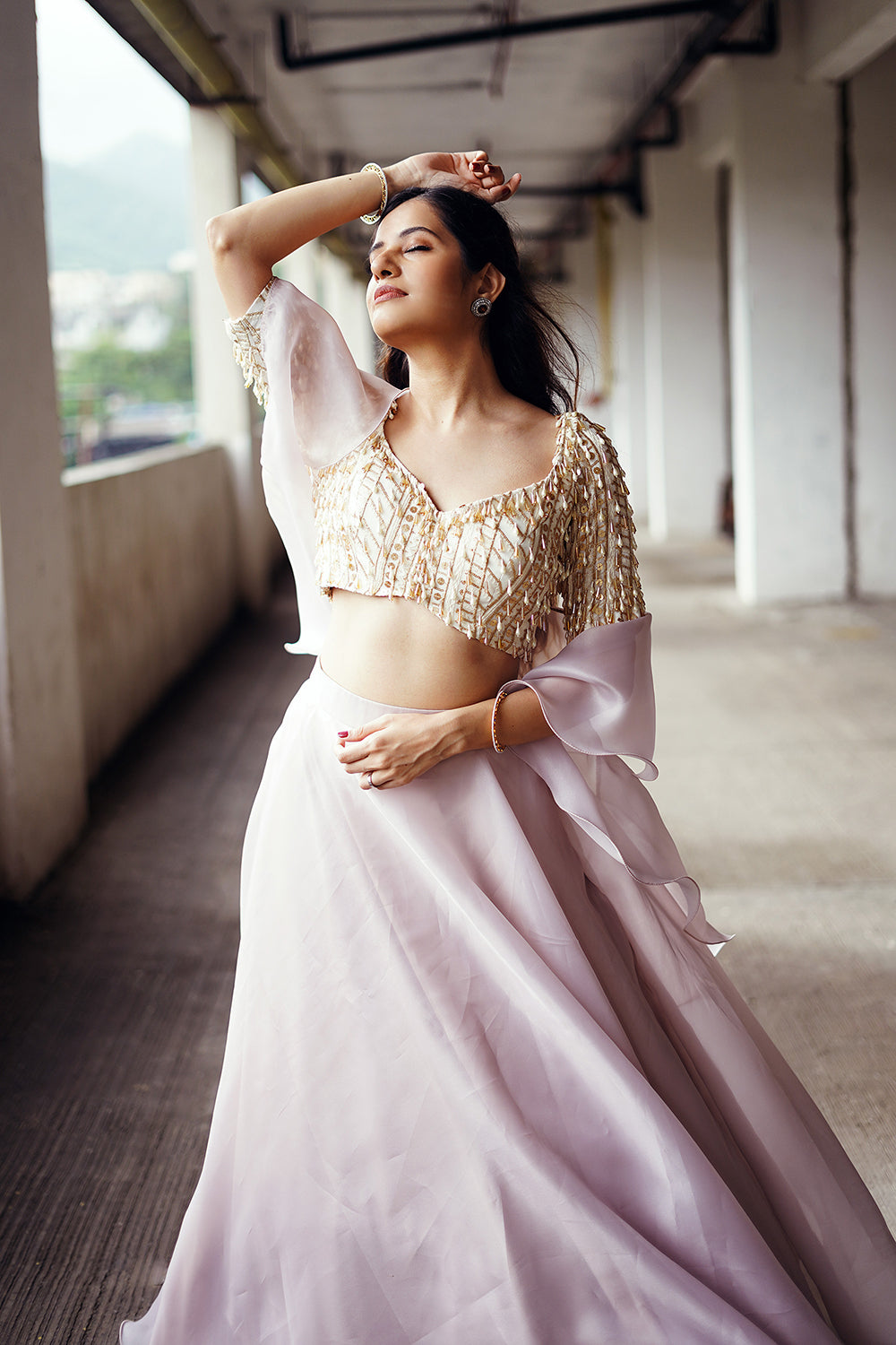 Lilac Lehenga Set