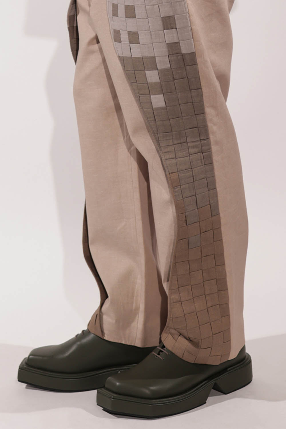 Linen Ombré Woven Flap Pants