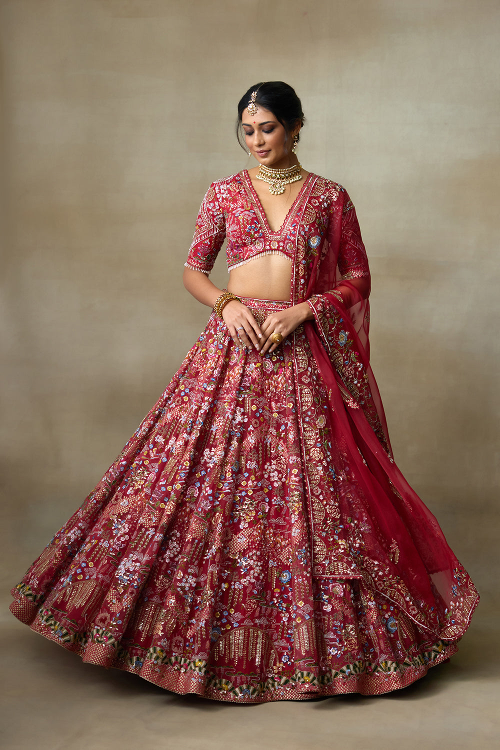 Lovebirds Lehenga Set