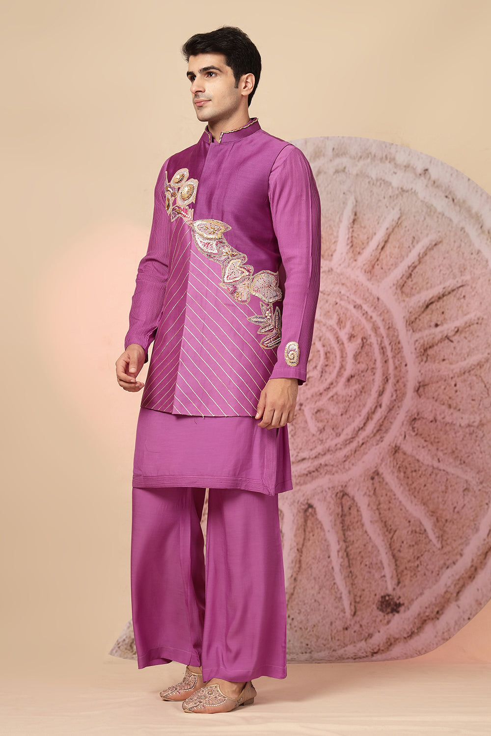 Magenta Kurta Pajama Set