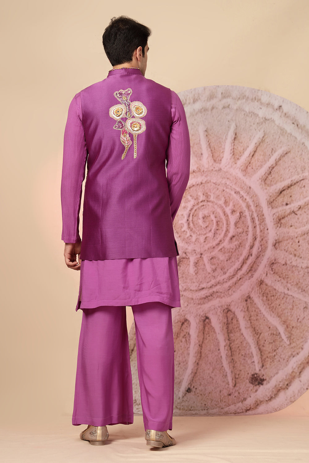 Magenta Kurta Pajama Set