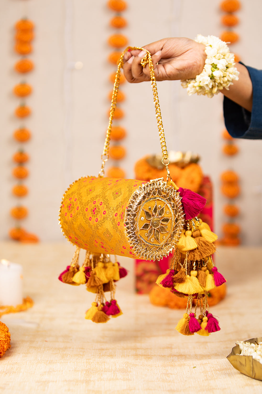 Manika Yellow Handbag