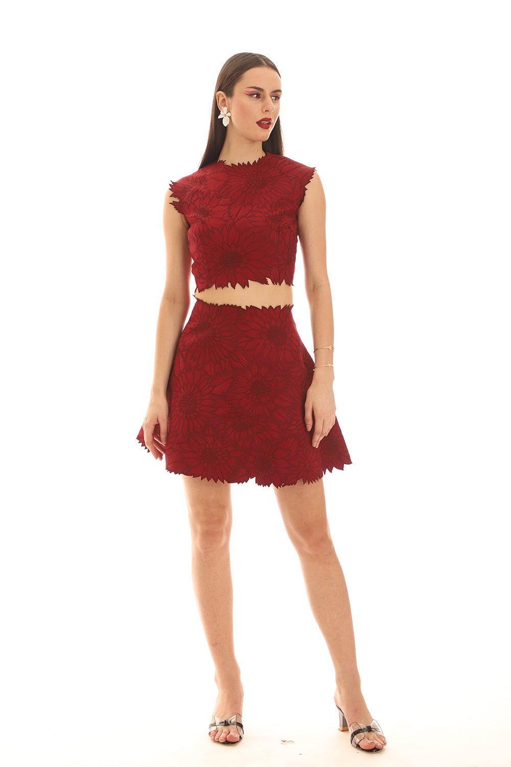 Maroon Skirt Sets