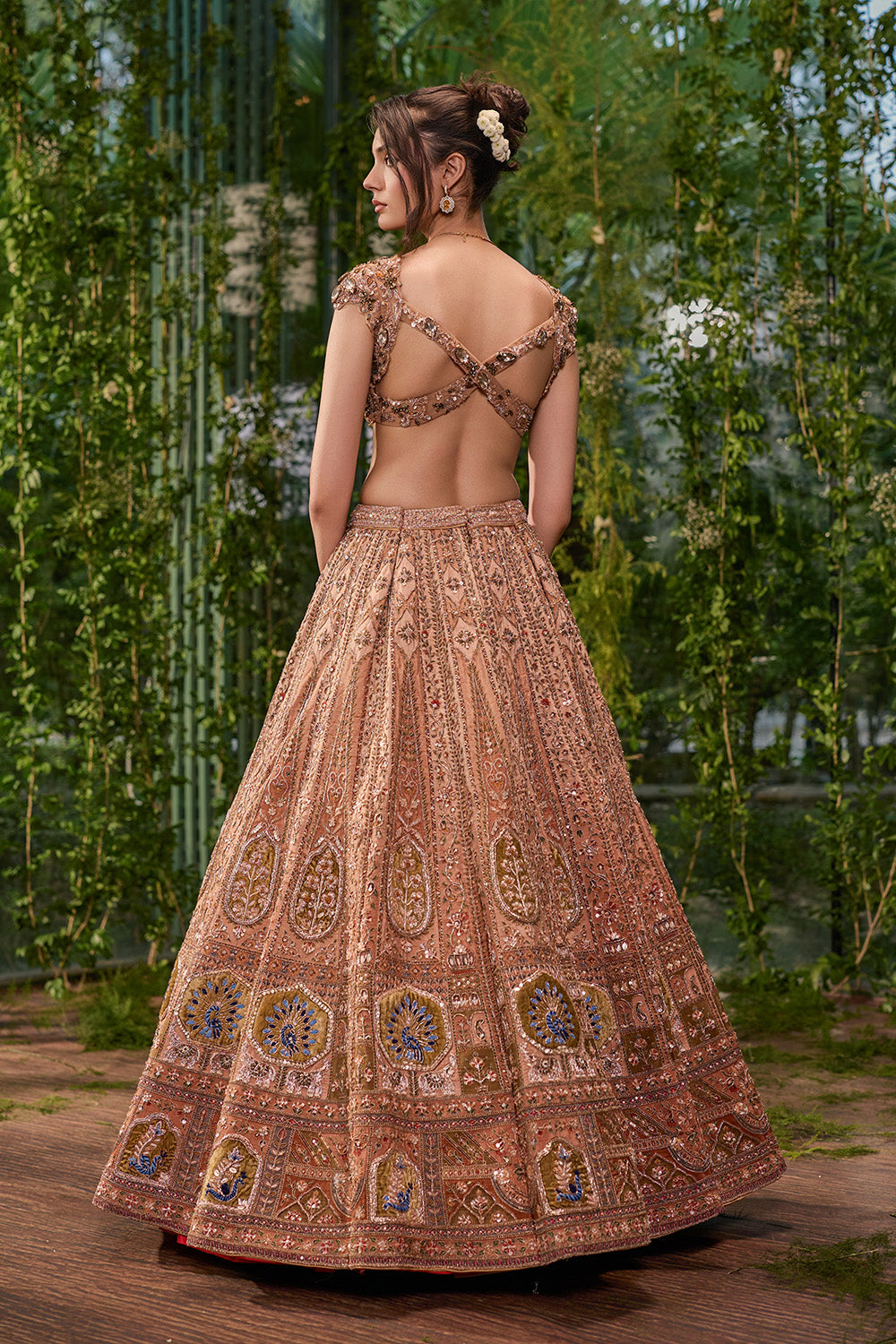 Mayur Mukut- The Crowned Peacock Lehenga