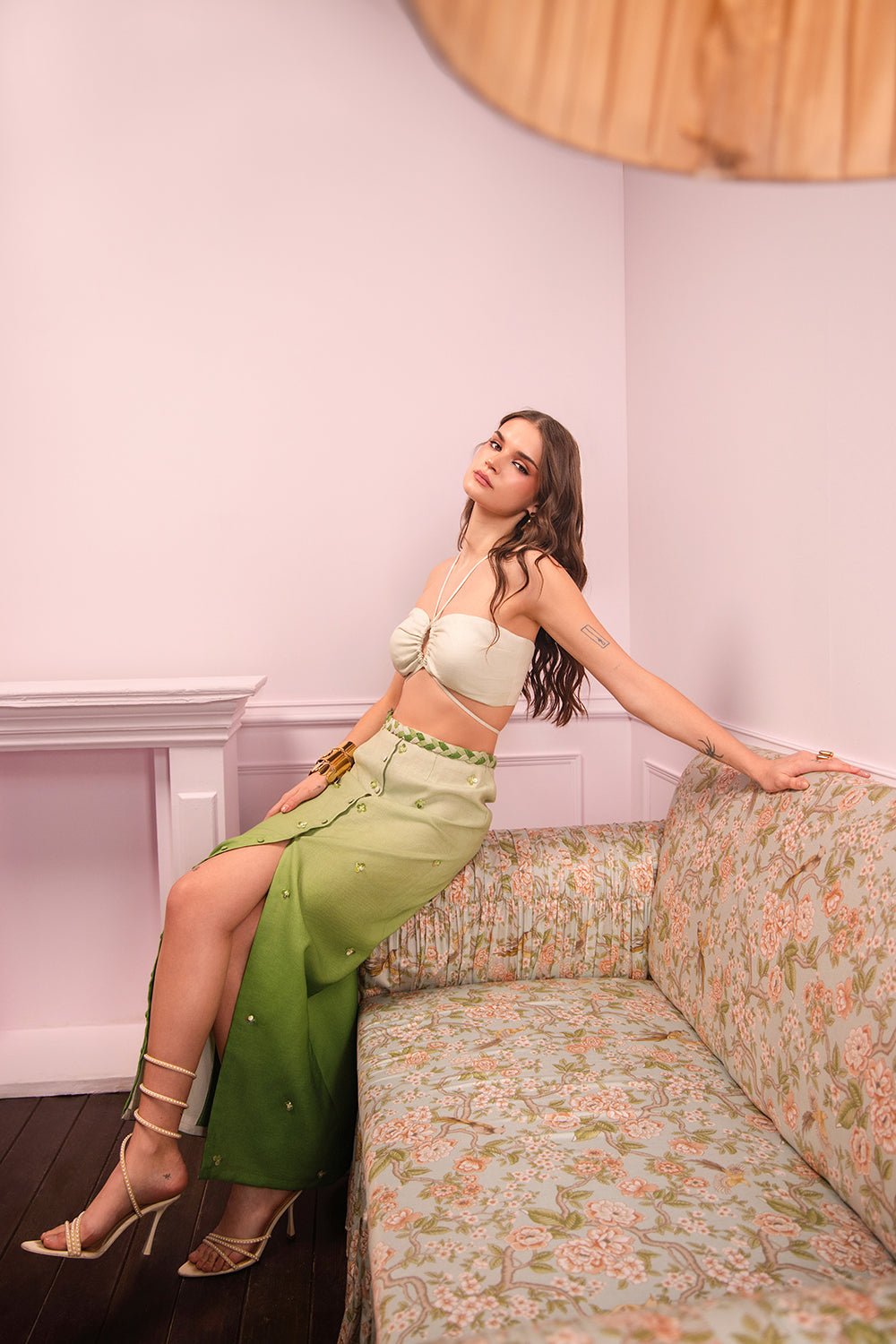 Meadow Mist Skirt and top set