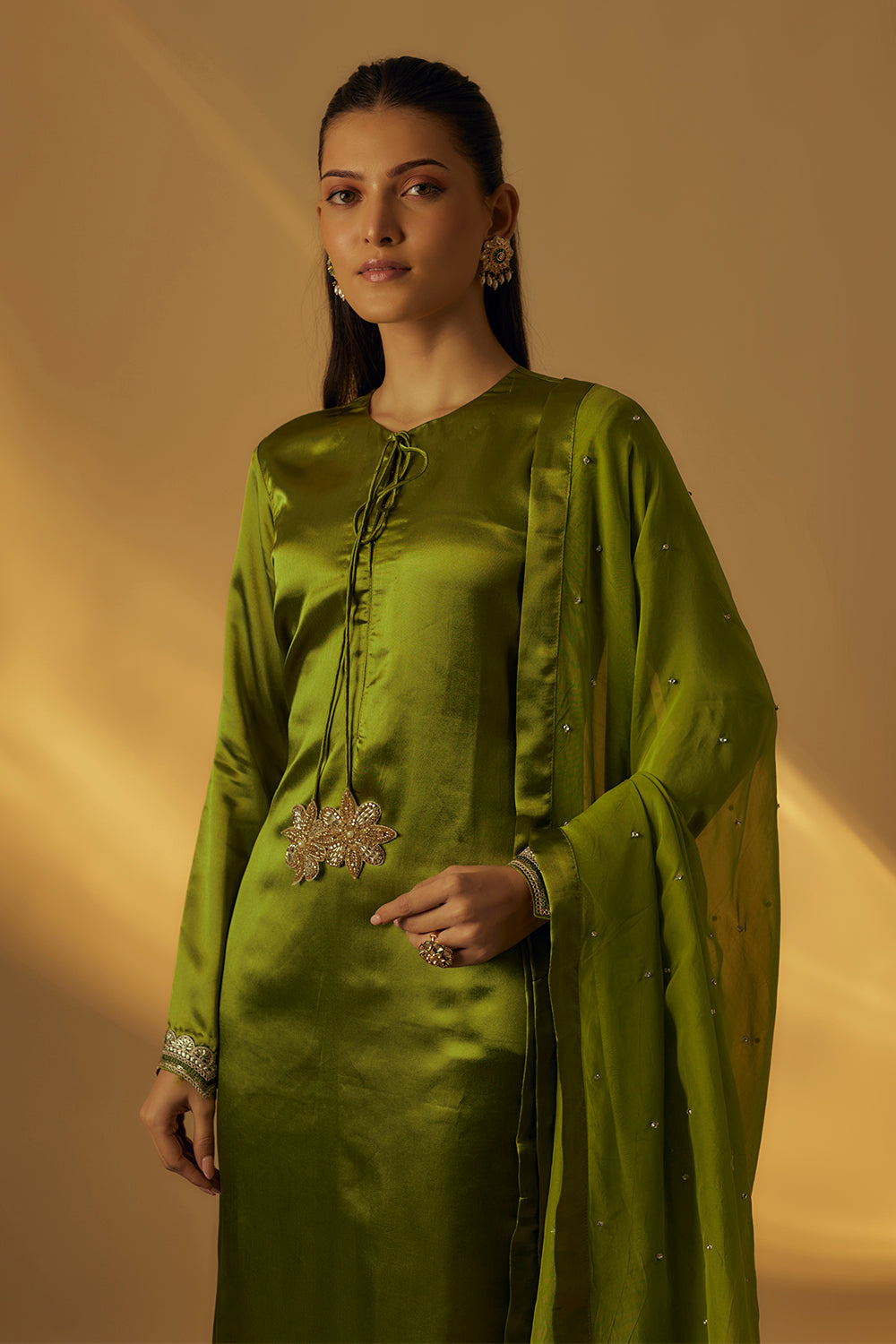 Mehendi Green Kurta Set