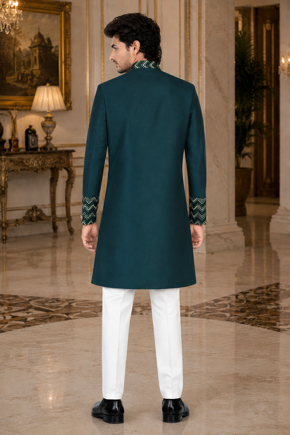 Men's Green Indo-Western
