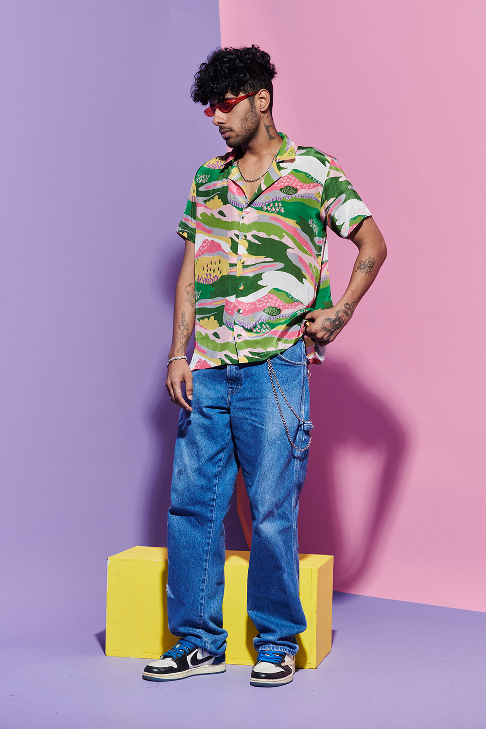 Men's Shirt in scenery Print