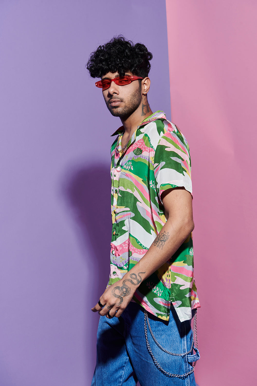 Men's Shirt in scenery Print