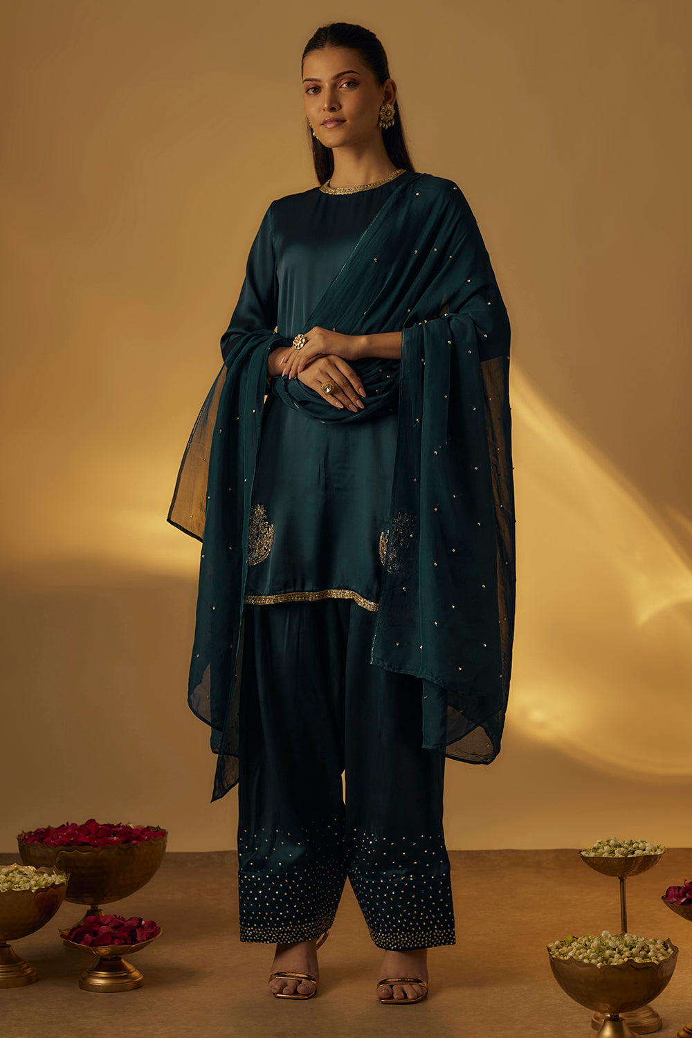 Midnight Blue Farshi Salwar Set