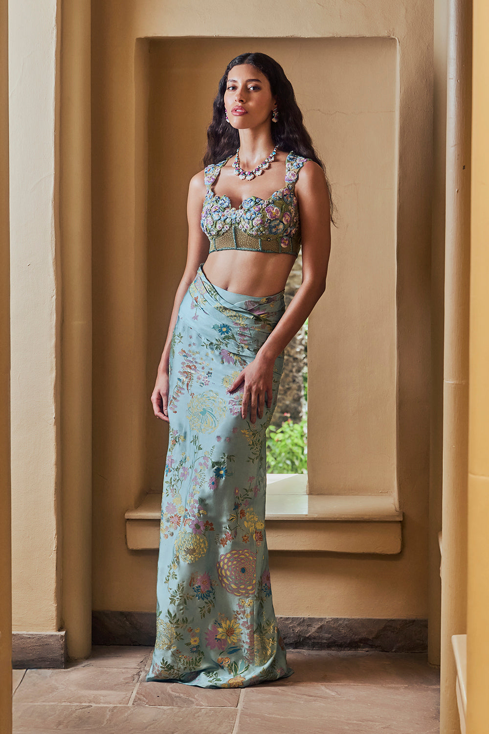 Mint Skirt Set
