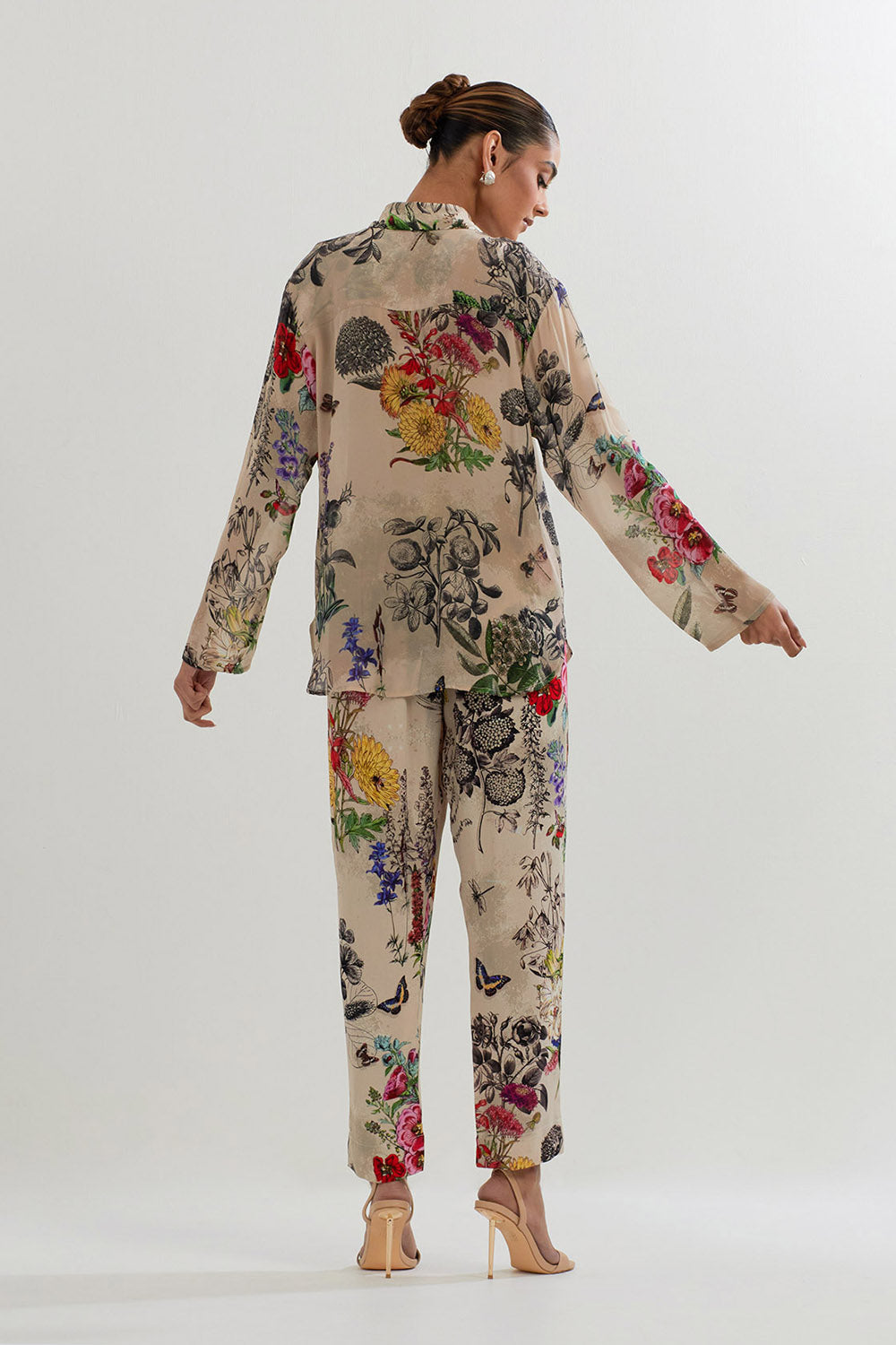 Multi Colour Botanical Printed Coord Set