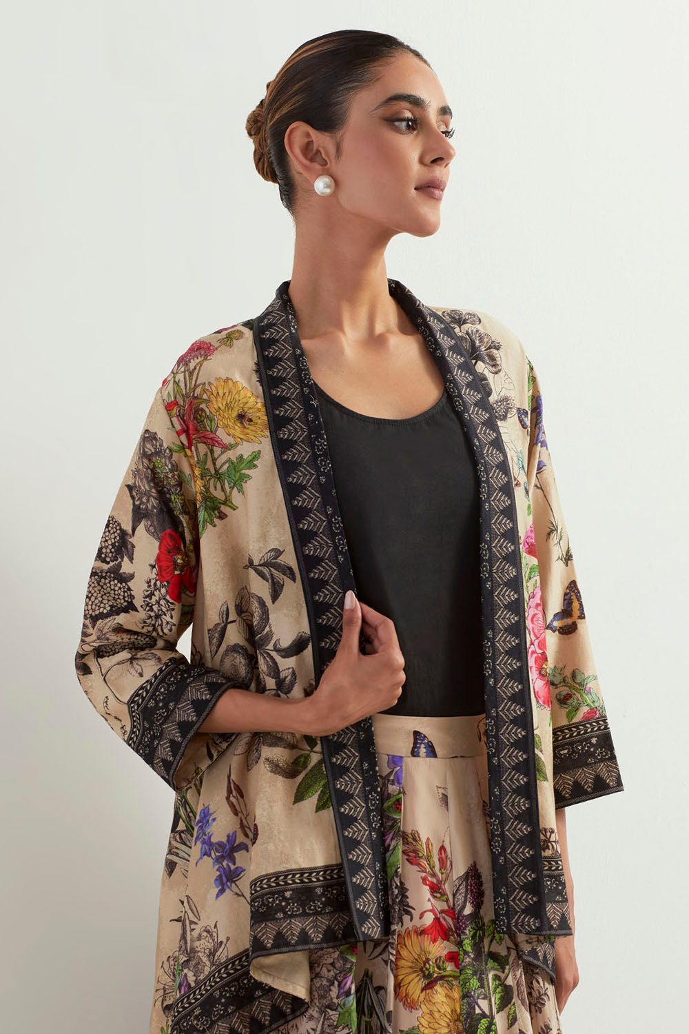 Multi Colour Cape With Inner And Skirt