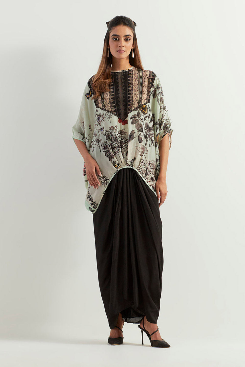 Multi Colour Cape With Skirt