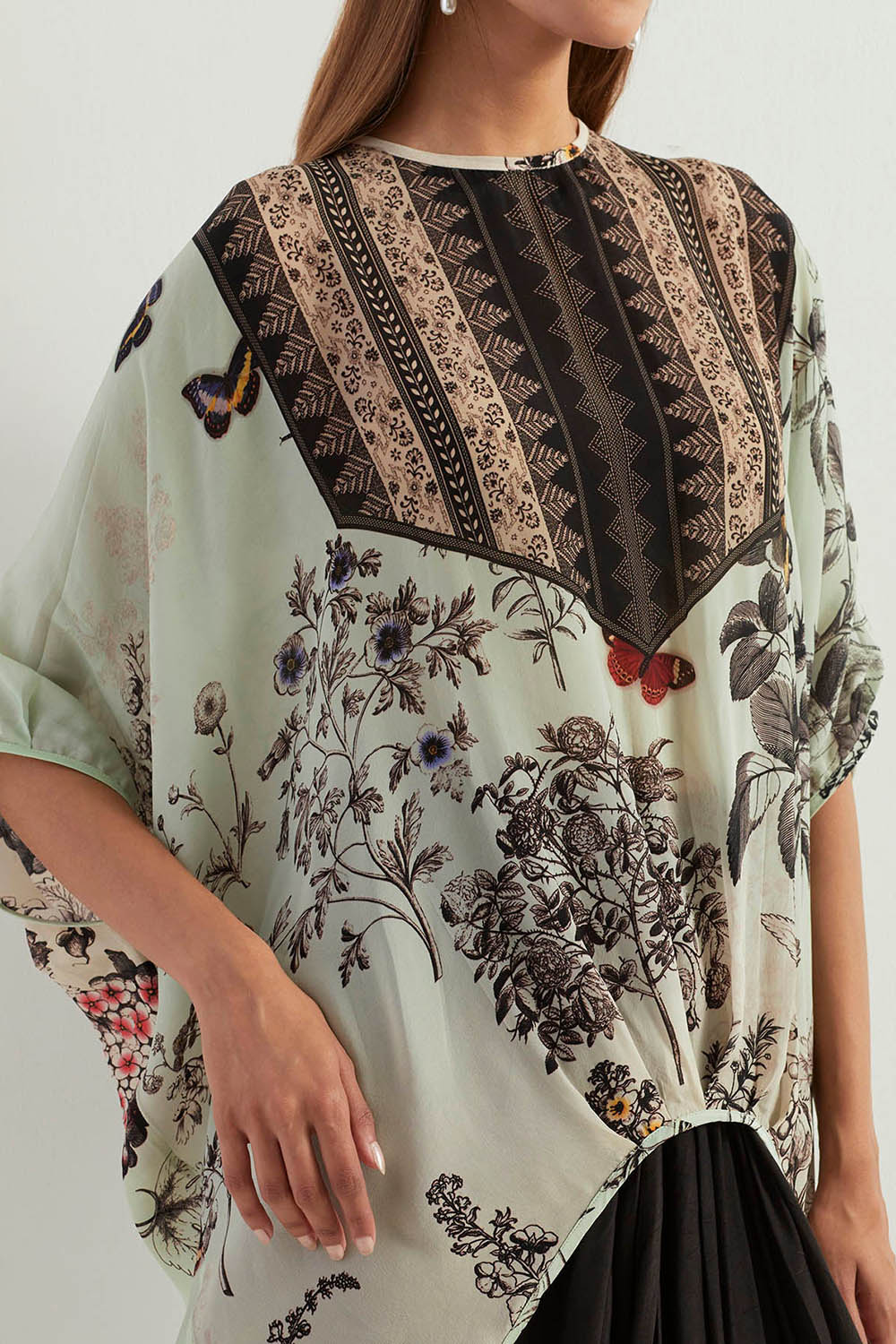 Multi Colour Cape With Skirt