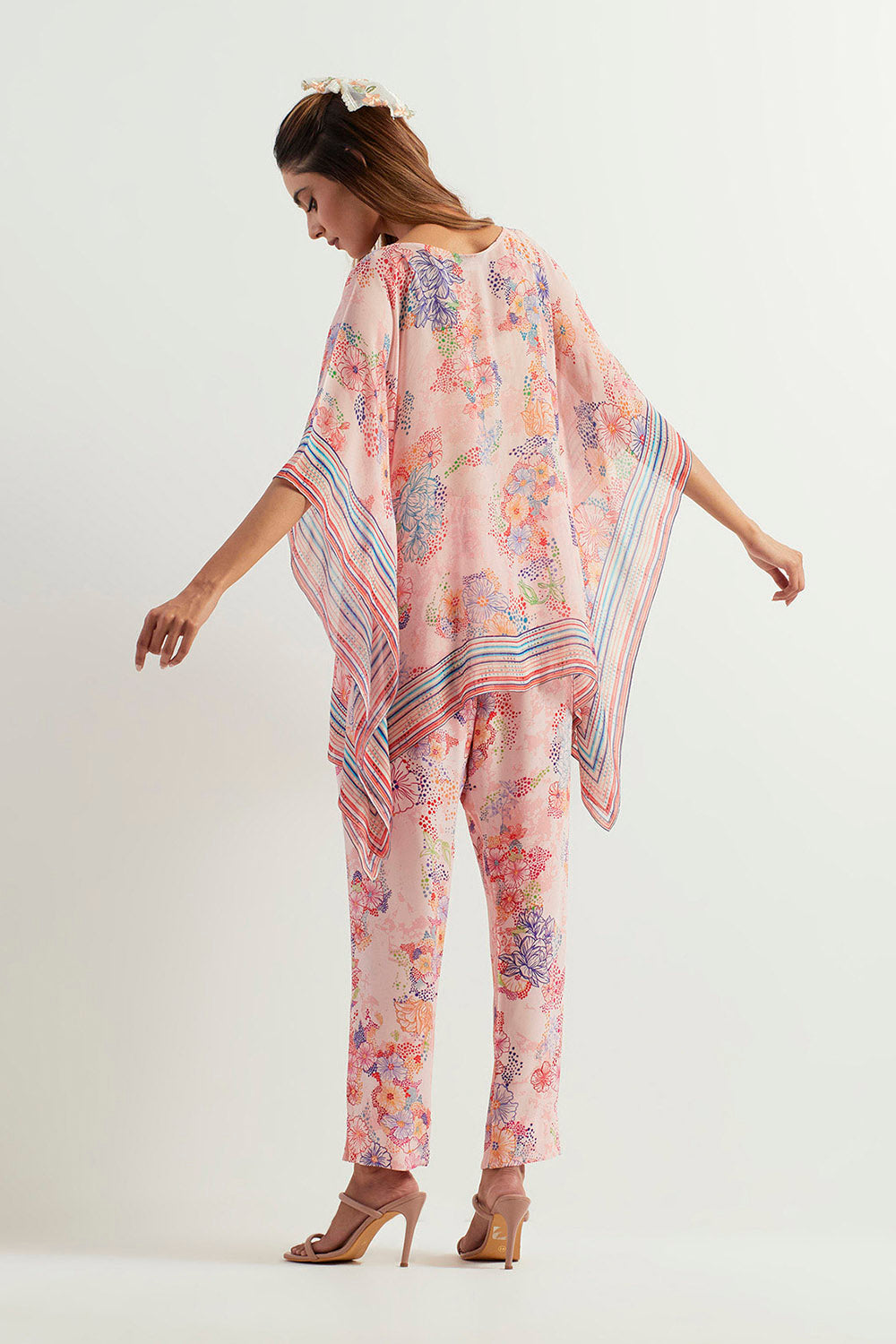 Multi Colour High Low With Pants