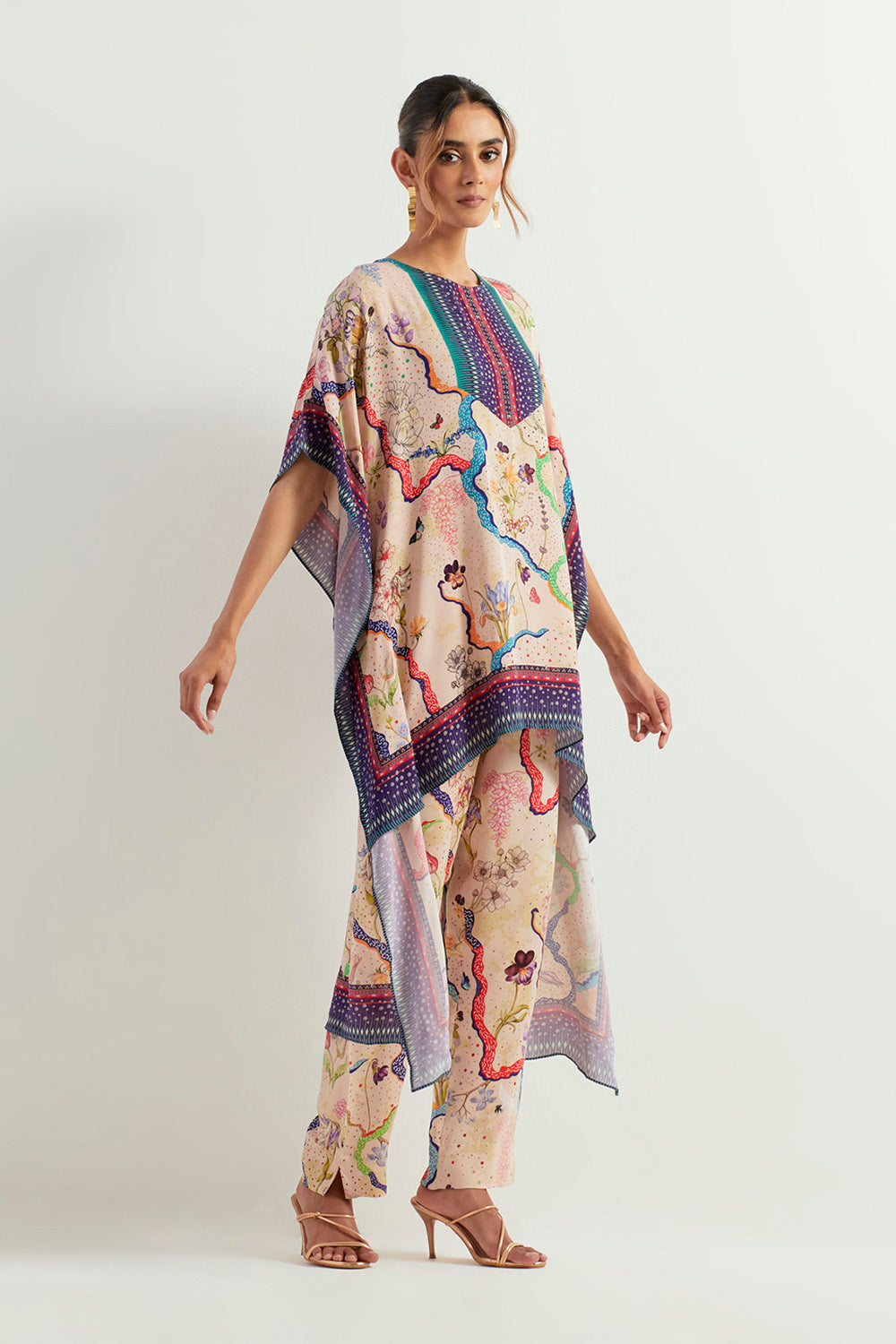 Multi Colour High Low With Pants