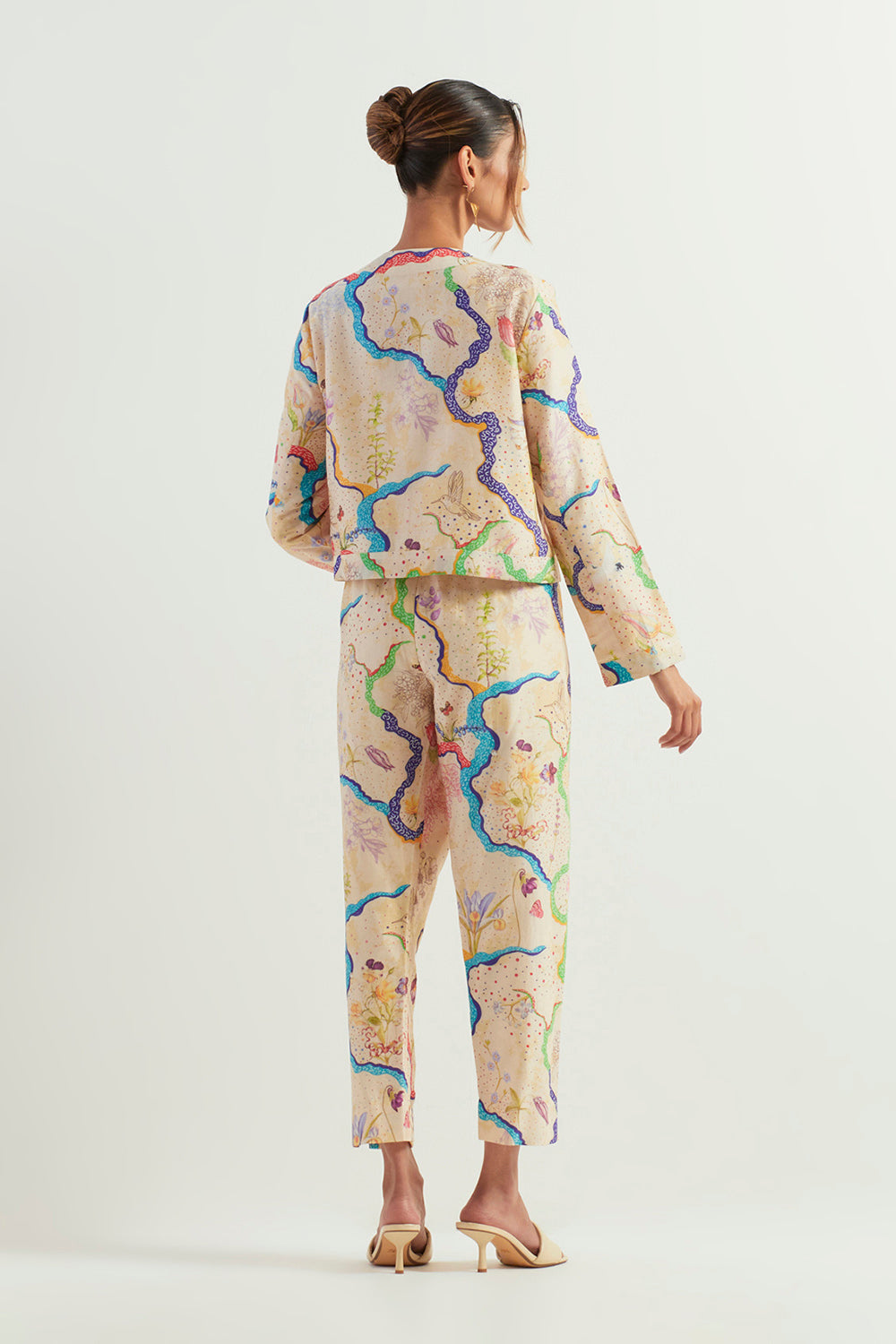 Multi Colour Jacket With Pants