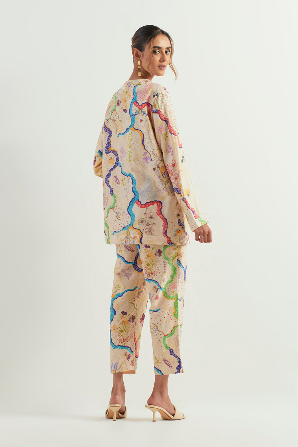 Multi Colour Jacket With Pants