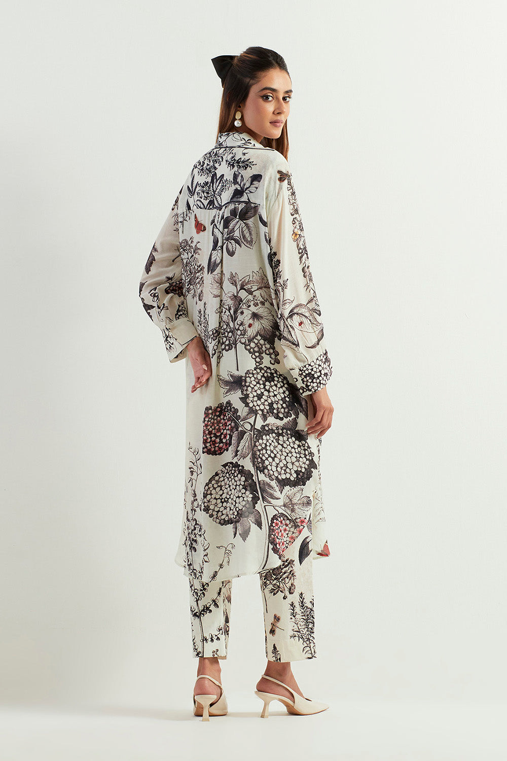Multi Colour Long Shirt With Pants