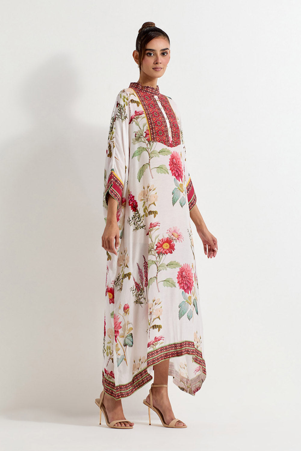 Multi Colour Modal Silk Kaftan