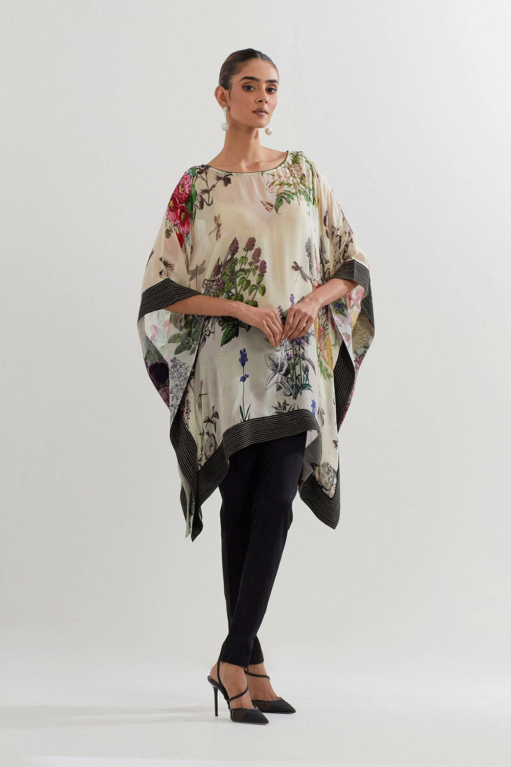 Multi Colour Poncho With Pant