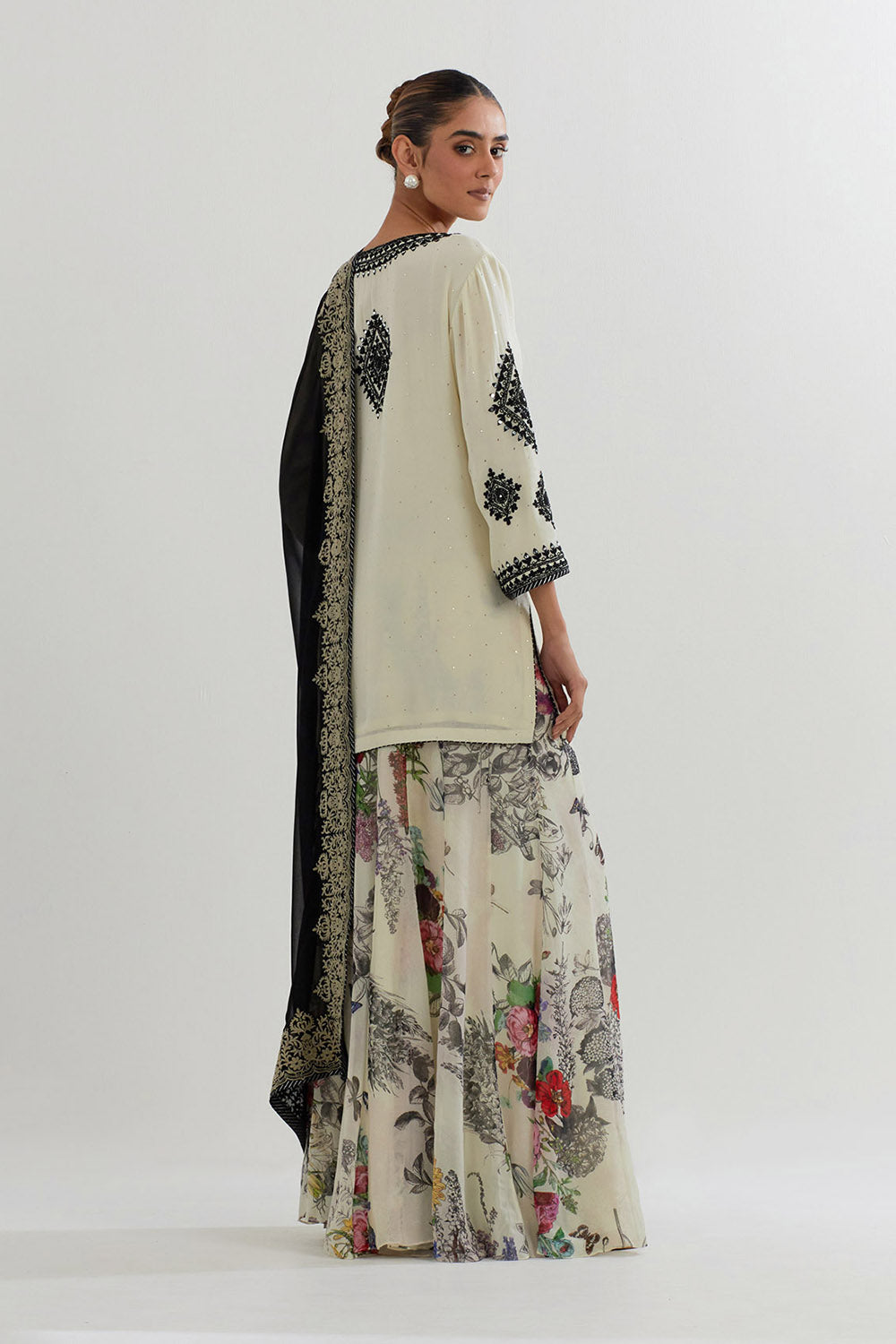Multi Colour Sharara Set