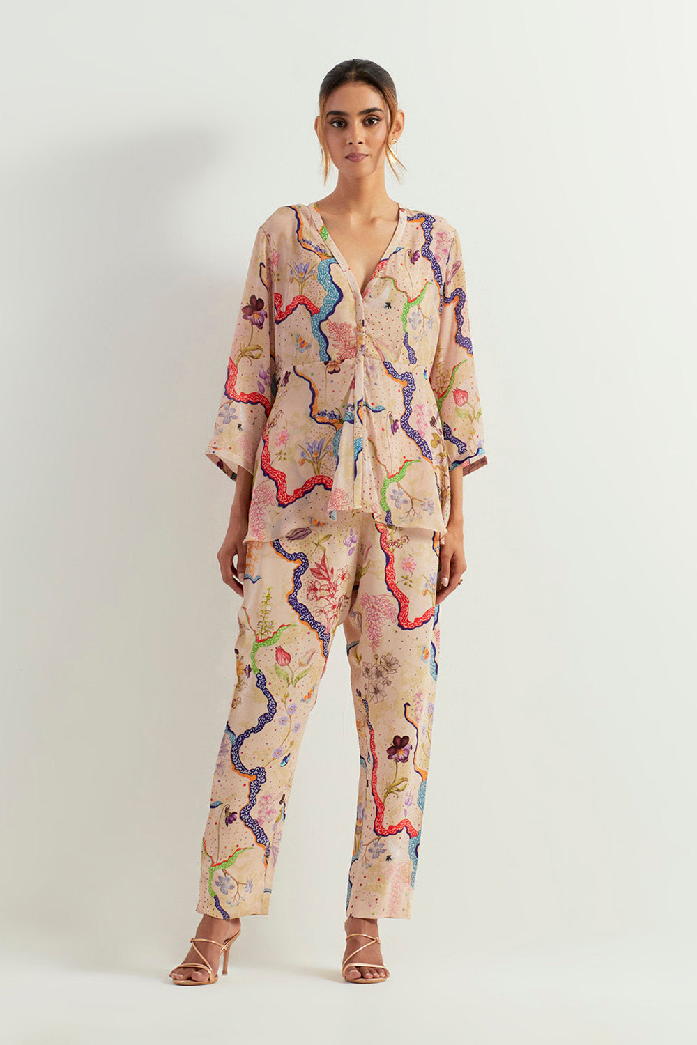 Multi Colour Top With Pants