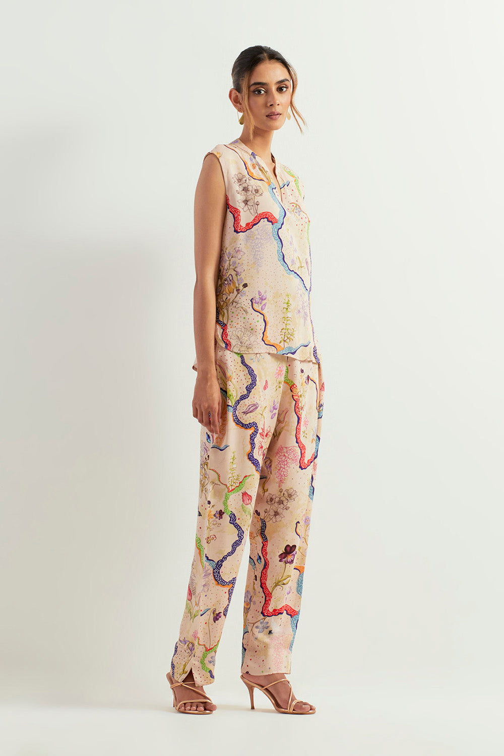 Multi Colour Top With Pants