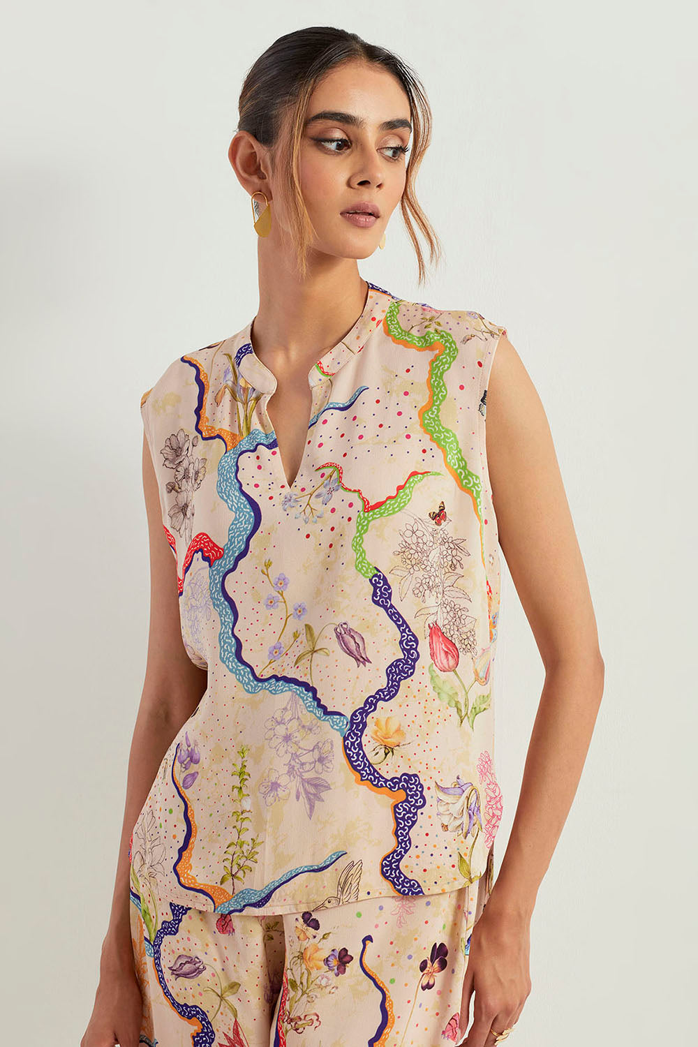 Multi Colour Top With Pants