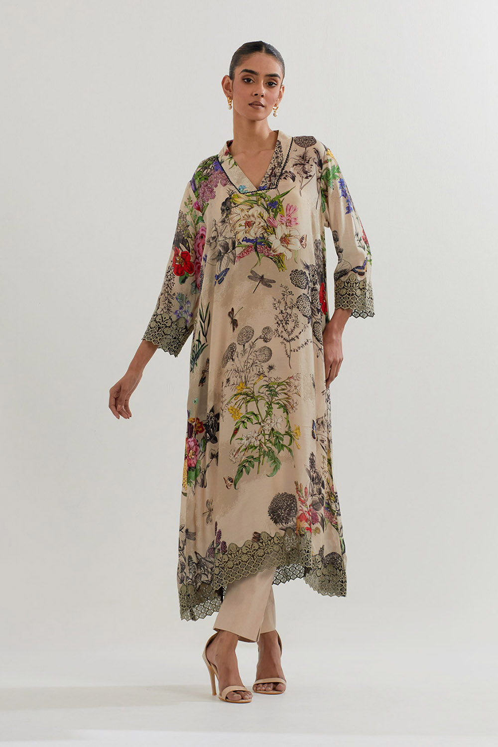 Multi Colour Tunic With Pant