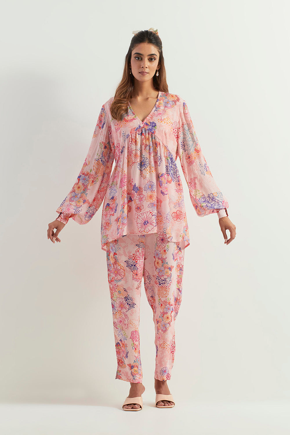 Multi Colour Tunic With Pants