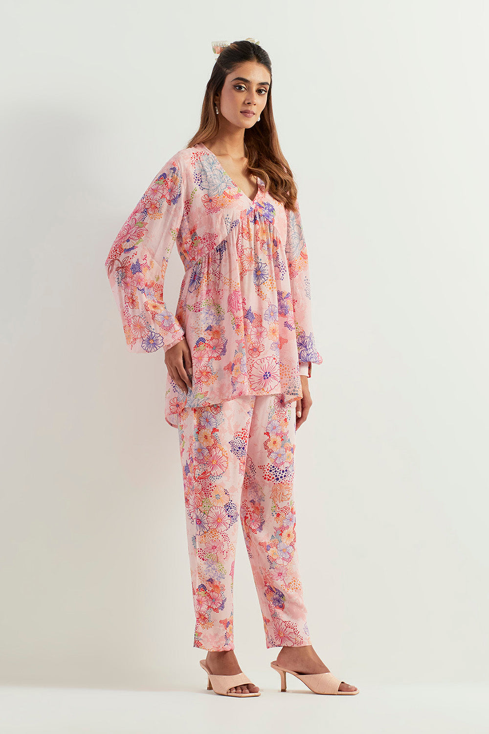 Multi Colour Tunic With Pants