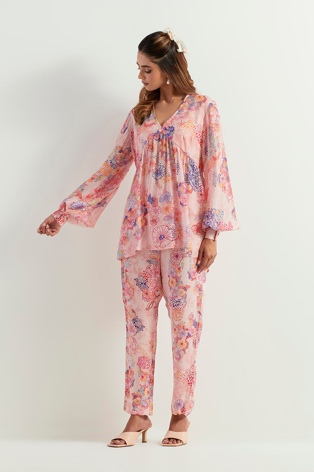Multi Colour Tunic With Pants